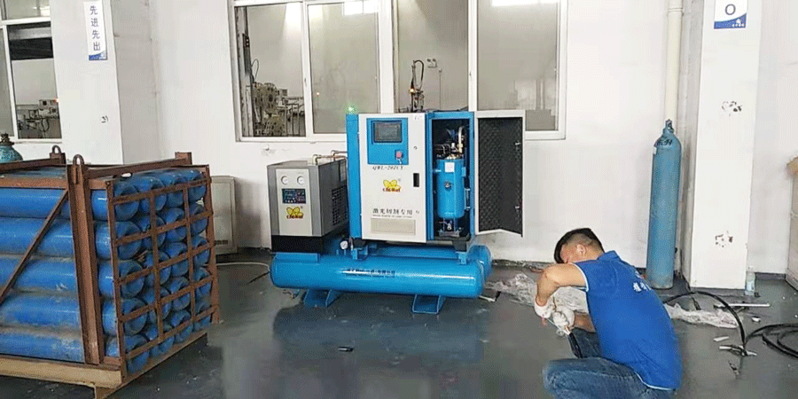 激光切割的空壓機客戶案例